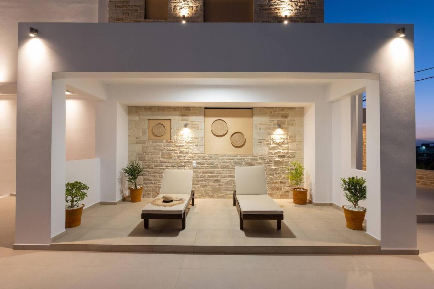 Ammokrinos Luxury Homes,150M From The Beach 칼라마키 외부 사진
