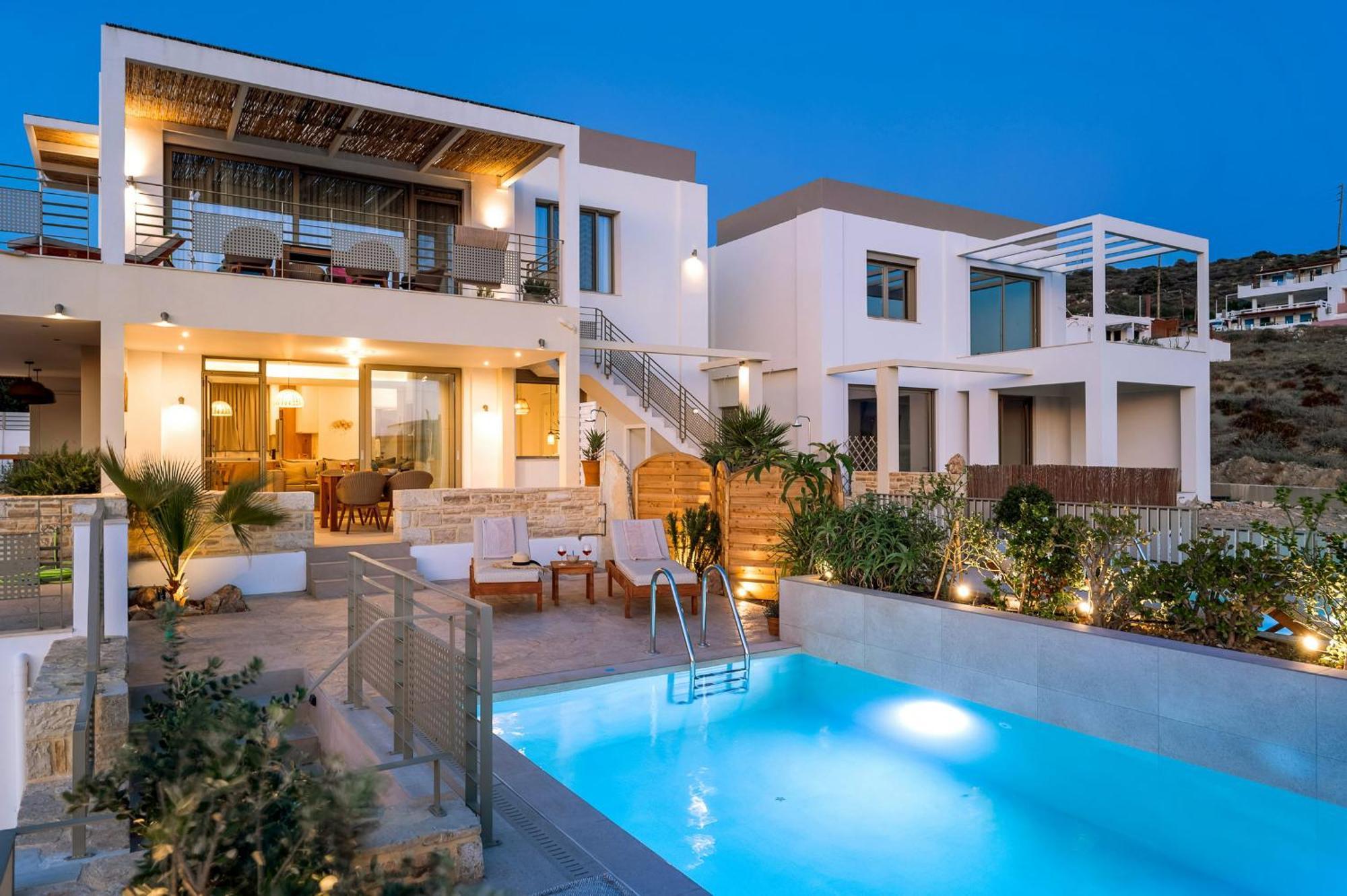 Ammokrinos Luxury Homes,150M From The Beach 칼라마키 외부 사진
